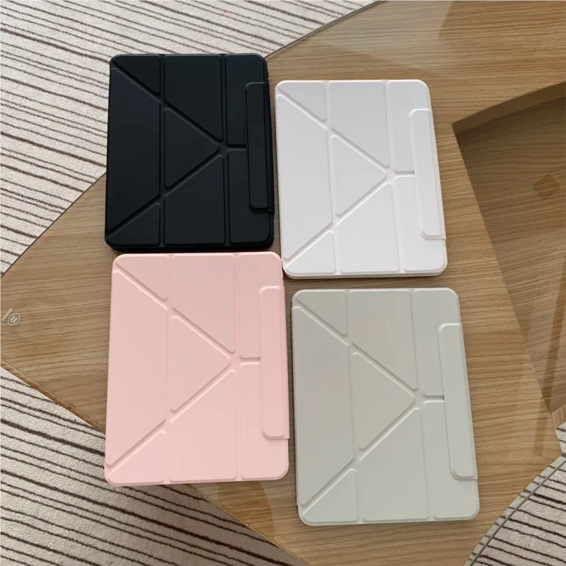 

For Magnetic Slim Multi-Fold Stand Case for iPad Air 6/7 11/13, Pro 11/13/12.9in 2018 2020 2021 2022 2024 2025 Protective Cover