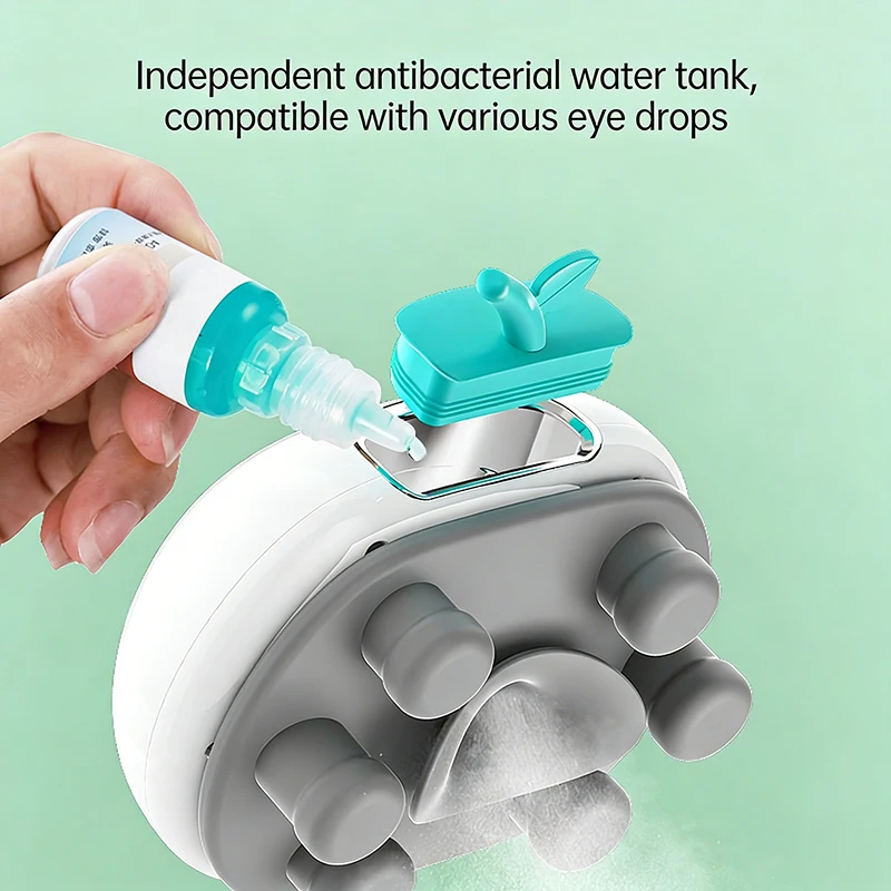 Electric Mini Eye Massager, 3-Level Adjustable, Skin-Friendly Silicone Head, Multifunctional Portable Home SPA Care Device Gifts