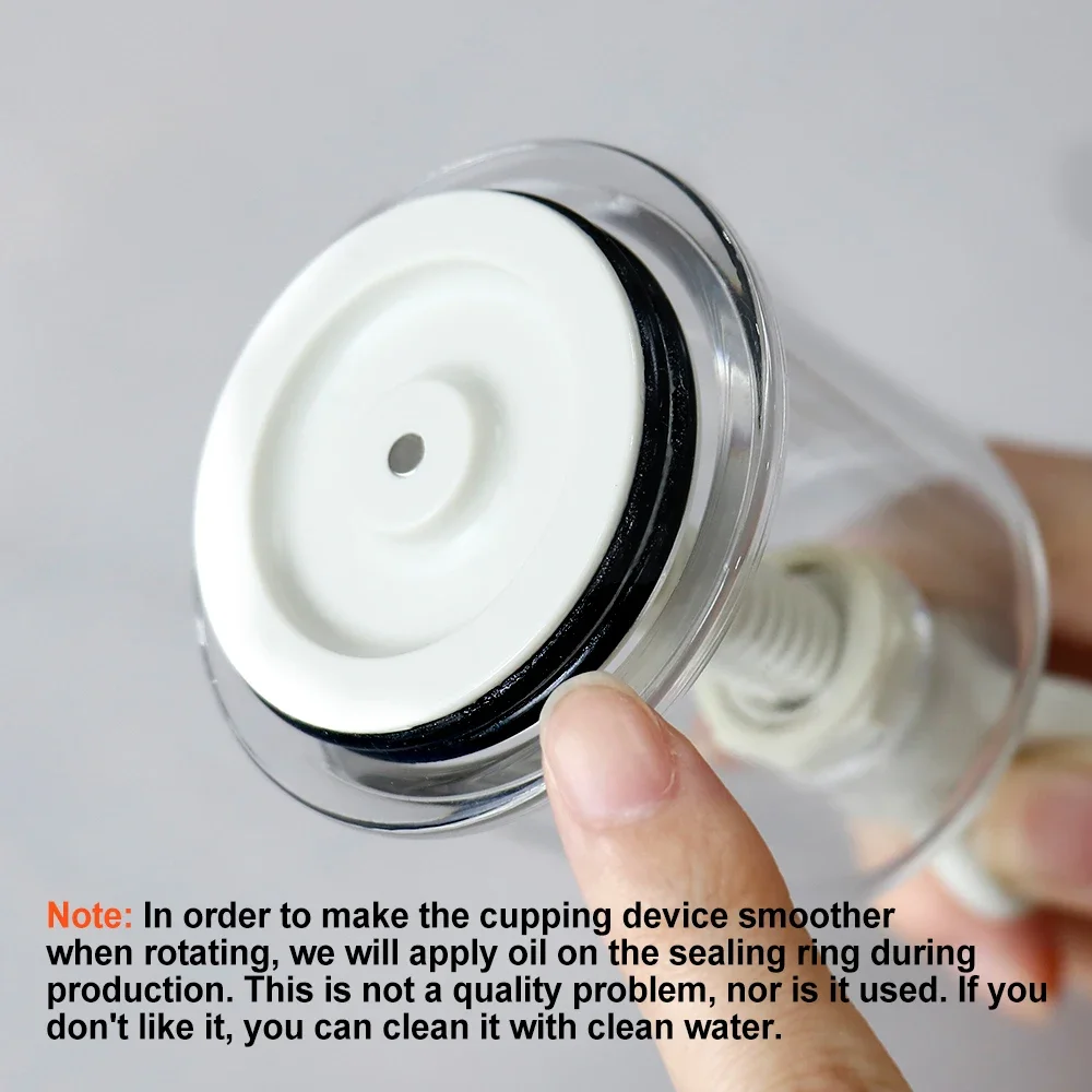 فراغ شفط الحجامة كوب المكبر الحلمة المصاصون محسن تدليك فراغ علب البلاستيك الطبية المحمولة تويست مضخة الحجامة أداة #5