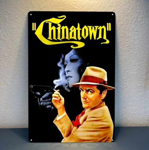 Y1,Chinatown Movie Metal Poster - Collectable Tin Sign 20x30cm  -aluminum