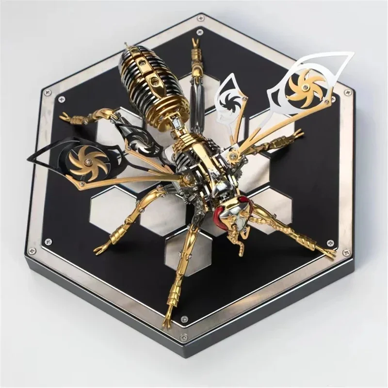 3D metal insect bumblebee metal assembly model, handmade DIY decoration, children and adults birthday surprise gift, puzzle toy