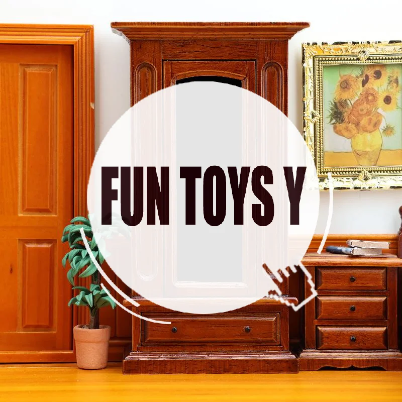 1 peça 1:12 armário de cena em miniatura casa de bonecas mini guarda-roupa de madeira maciça com espelho móveis de quarto acessórios diy