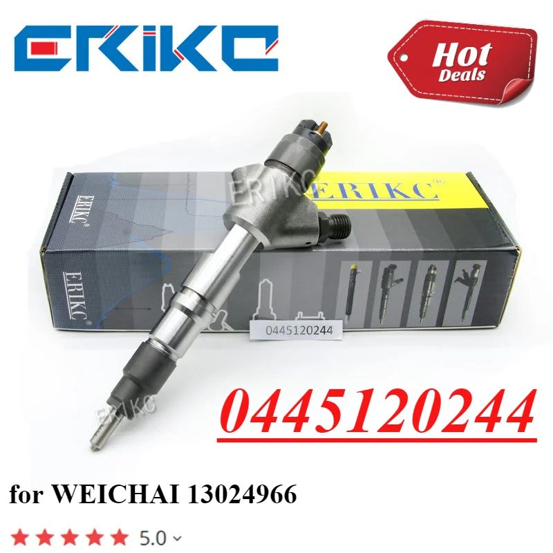 

0445120244 Common Rail Injector 0445 120 244 New Diesel Fuel Injection 0 445 120 244 for WEICHAI WP6 6.2L 170KW 13024966