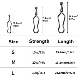 Clips de cambio rápido para Crankbait – Acero inoxidable agua salada