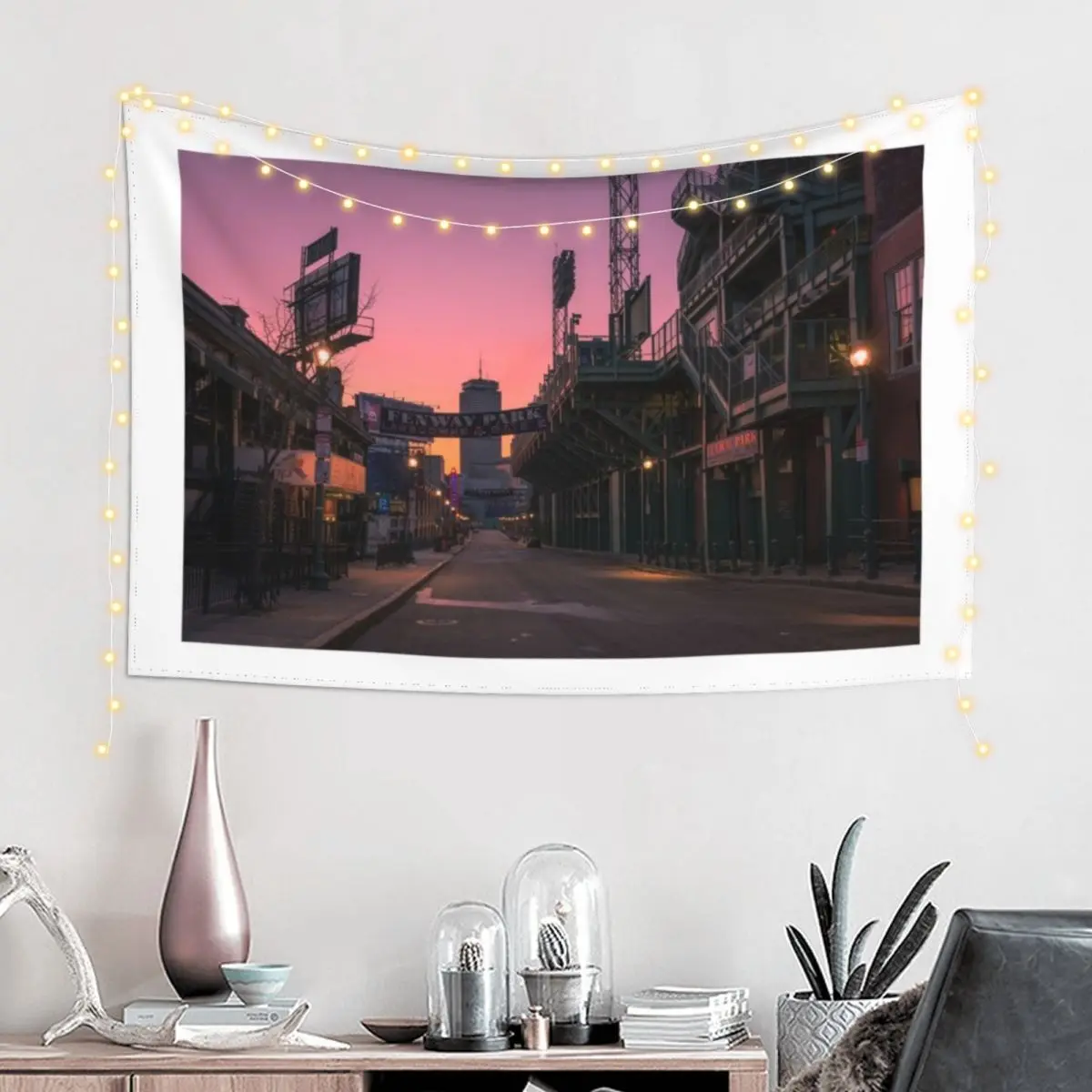 Fenway Park, Boston. Tapestry Home Decoration Accessories Hanging Wall Aesthetic Room Decor Korean Tapestry