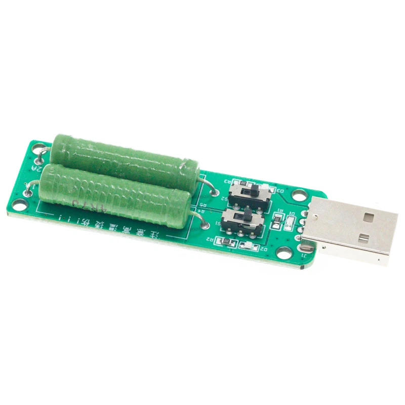 USB Resistor Electronic Load w/Switch Adjustable 3 Current 5V Resistance Tester