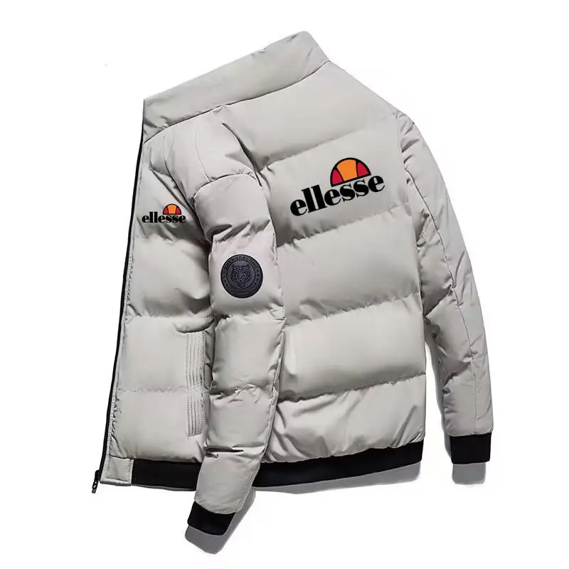 2024 Men\'s Luxury Cotton Brand Clothing Winter Fashion Casual Warm Coat Jacket Windproof