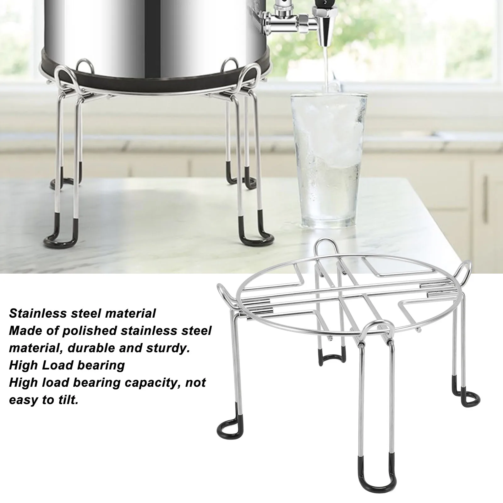 Detachable Water Filter Stand With Hook Stainless Steel Floor Rack For Medium Gravity Water Filter