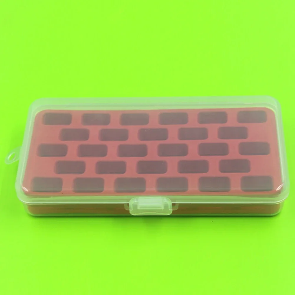 

Органайзер для ниток, чехол для хранения, аксессуары для рукоделия, 18*9,8*3,1 см, 28 квадратов, аксессуары, пластик, красный/серый цвет, простой