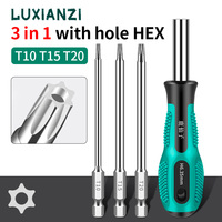 LUXIANZI Torx Magnetic Screwdriver Set Precision T5 T6 T8 T10 T15 T20 Head Multifunction Household Repair Hand Tool Screw Driver