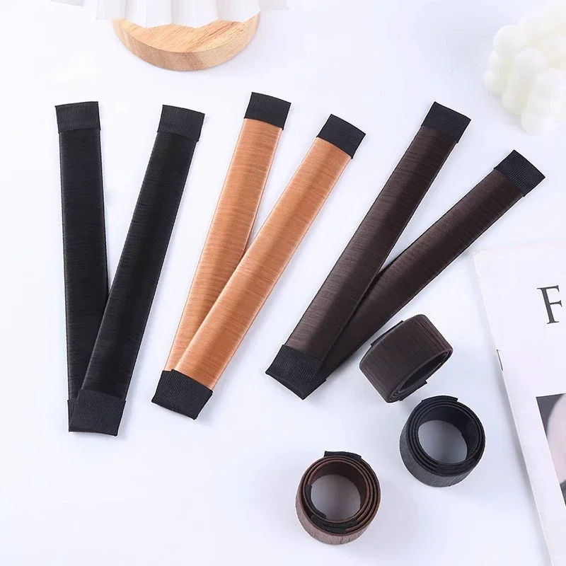 Dame Mädchen Haar Zubehör Süße Französisch Gericht Gemacht Haar Band Ball Twist Magie DIY Werkzeug Brötchen Maker Synthetische Donuts Knospe Kopf Band