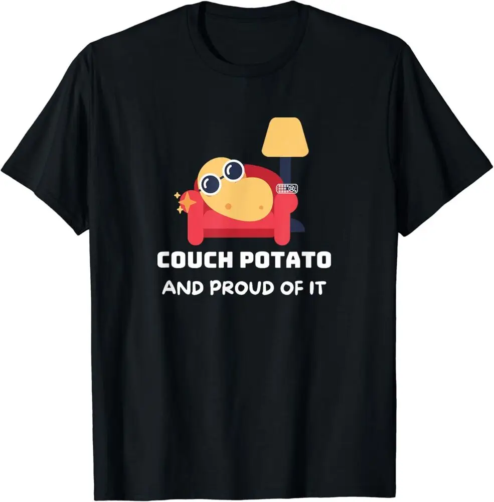 NEW LIMITED Funny Couch potato and proud of it. Design Best Gift T-Shirt S-3XL