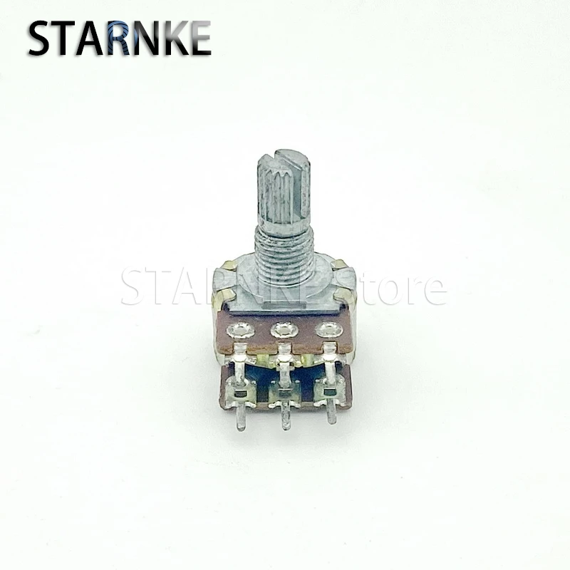 2PCS 16 Type Double B104 B100K Amplifier Audio High And Low Volume Potentiometer 15mm Handle