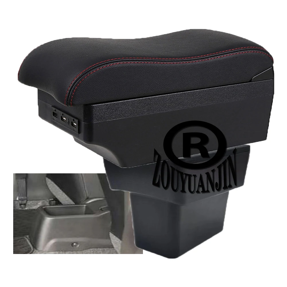 

For Nissan Note E-Power Armrest Box Car Center Console Storage Space Case Elbow Rest with Cup Holder USB