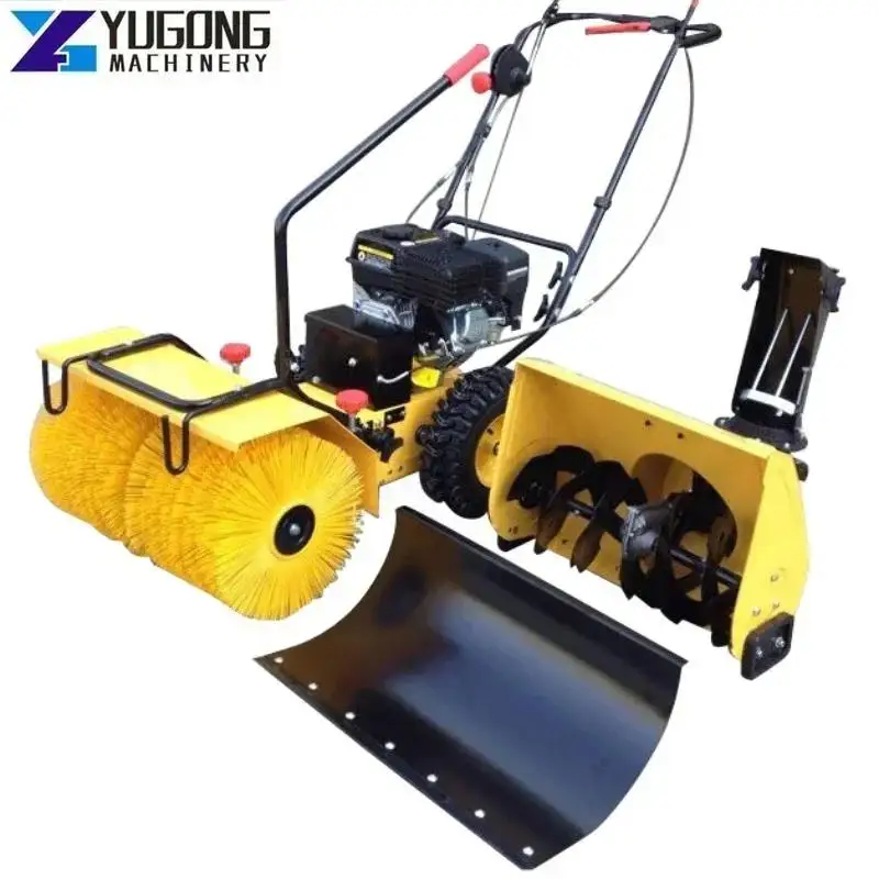 YG Walking Type 6.5Hp Power Snowplow Snow Sweeper for Snow Removing and Cleaning Snow Removal Machine Snow Blowers