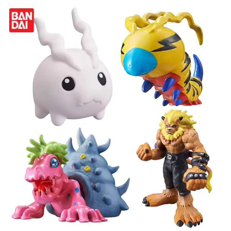 BANDAI Digimon Adventure Tokomon Leomon Gashapon Action Figures modello Genuine Anime Figures Collection regali giocattoli