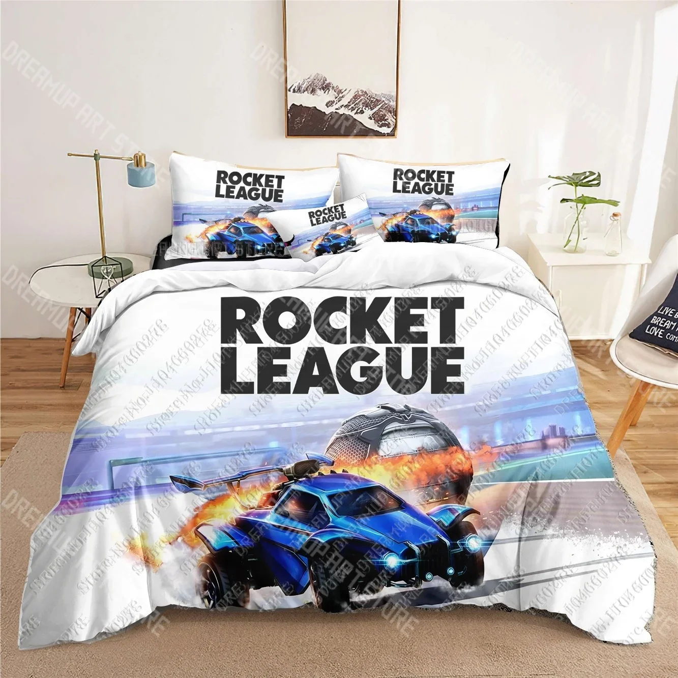 

Комплекты постельного белья Rocket League с 3D принтом, пододеяльник для взрослых, детское постельное одеяло, подарок на день рождения, дропшиппинг