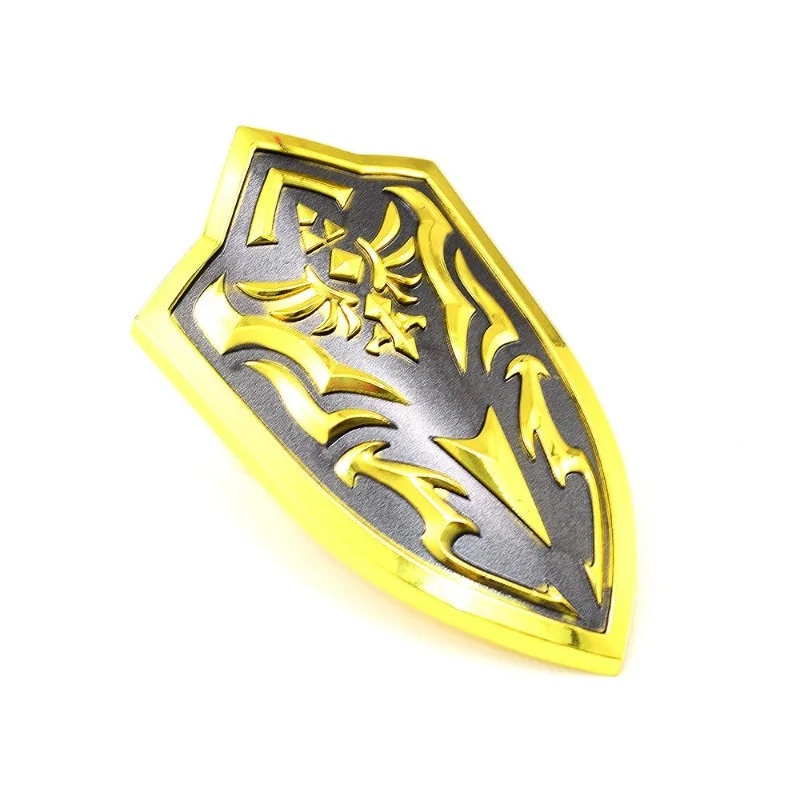9.5cm/3.74in Zeldaa Kingdom Tears Sky Espada Guarda Escudo Clã Real Arma Modelo Artesanato Decorações Ornamentos Coleções Desktop