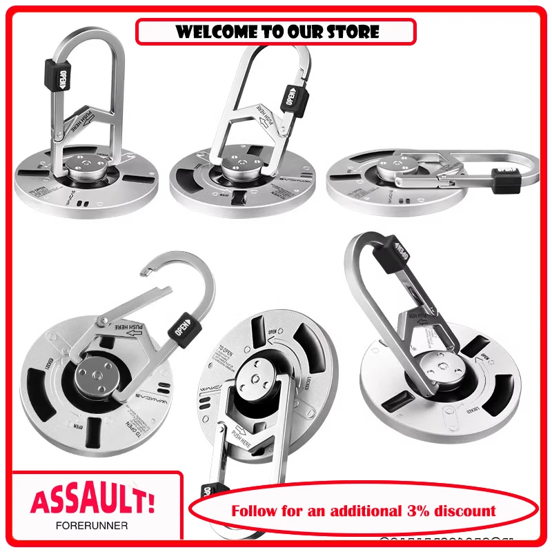 WAKCAS Magnetic Bracket Multi Functional 5-in-1 Aluminum Alloy with Unboxing Device for iPhone 17/16 /15/14