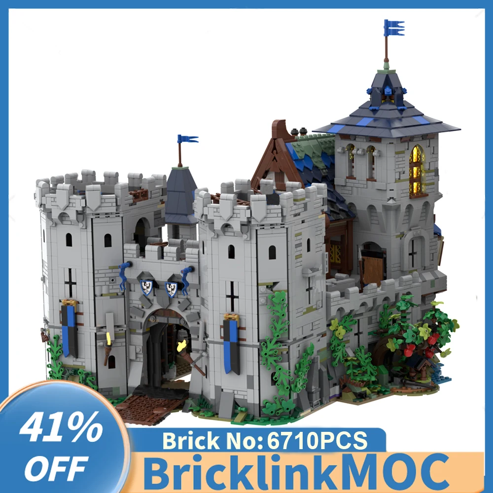 

NEW 6710PCS MOC European Medieval Black Falcon's Fortress DIY creative ideas ChildrenToy Birthday Gift Building Blocks MOC-31120