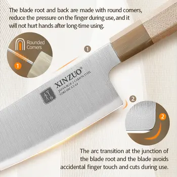 XINZUO 1 ks/5 ks vysoce kvalitní 3,5 + 5 + 8 + 8 + 8 10 nejlepší prodej nože xinzuo - №7