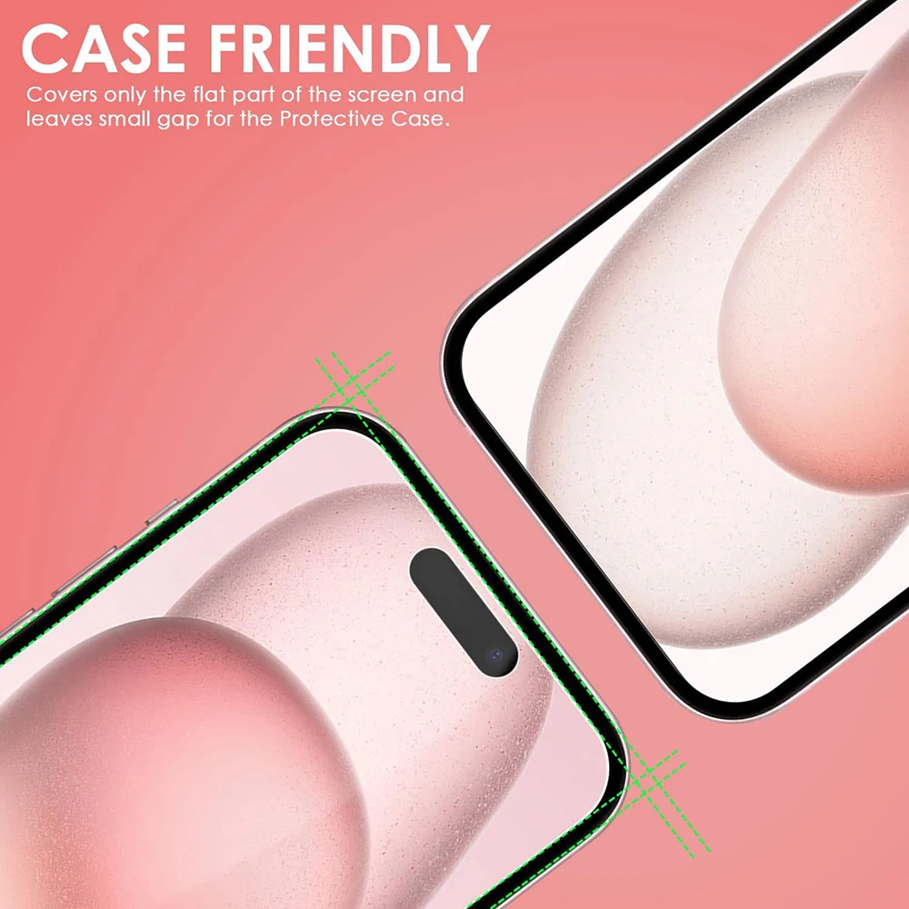 2Pcs Tempered Glass for iPhone 11 12 13 14 15 pro max X Xs XR Screen Protector Film on for iPhone 13 12 mini 8 7 6 6s Plus Glass