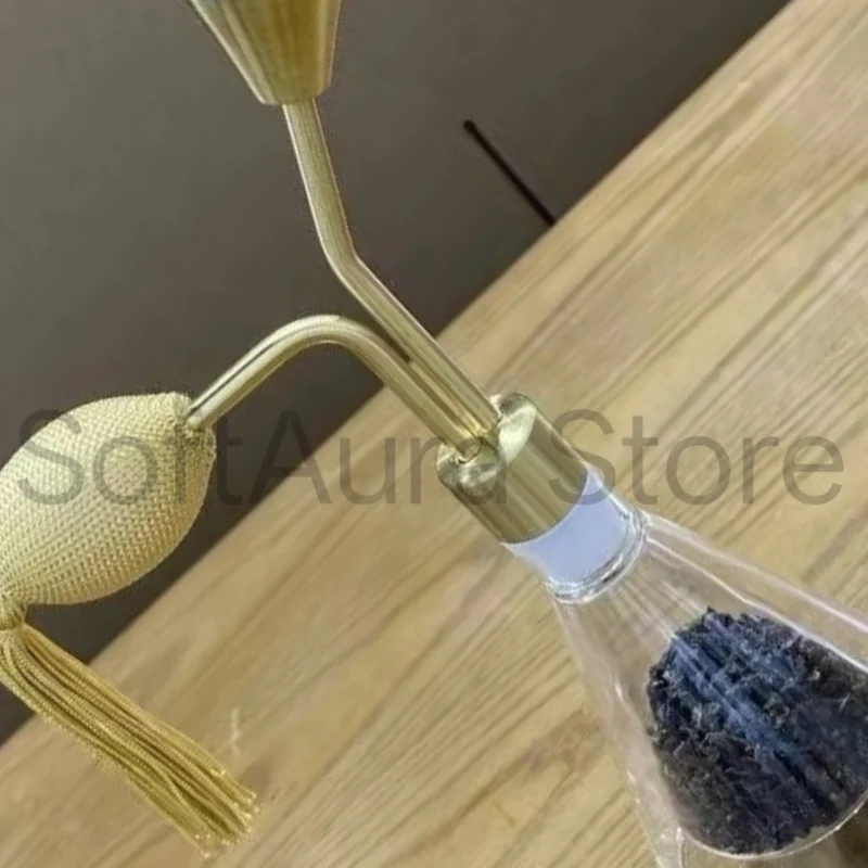 Premium  Golden Airbag Fragrance Tester Clear Glass Smelling Containers