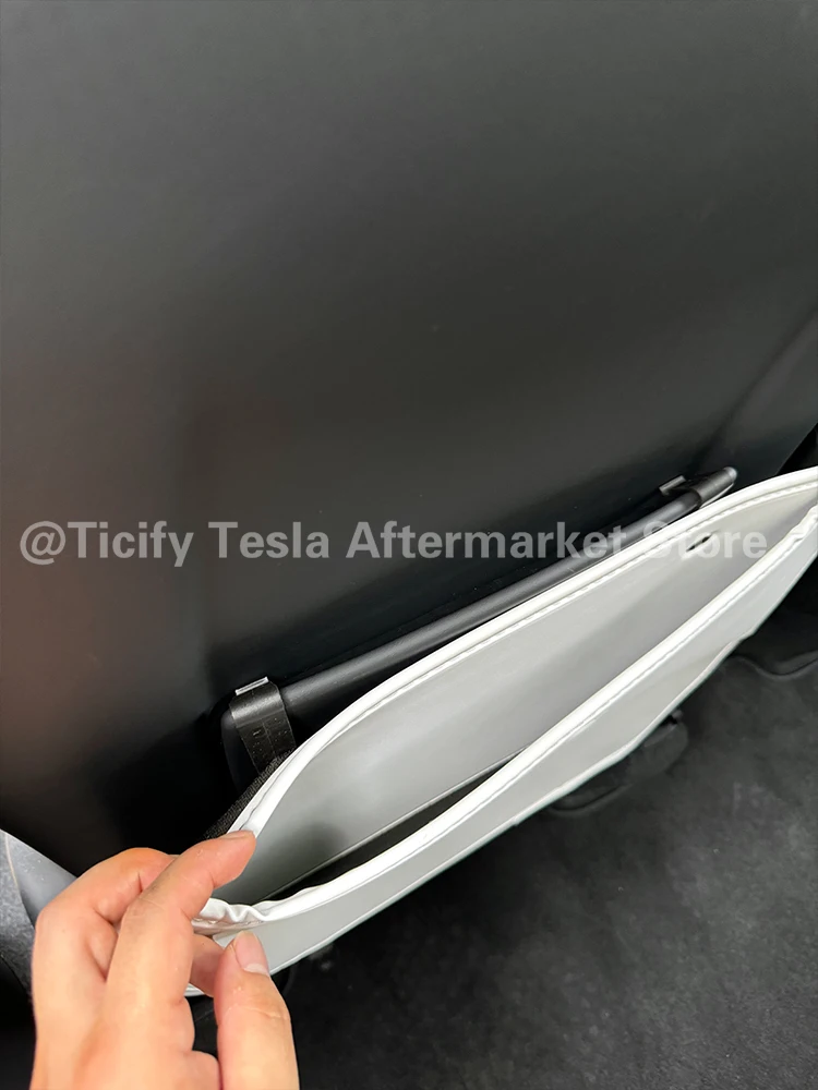 Für Tesla Model Y/YL Juniper Zubehör Innenausstattung Schutzpolster Model 3 Highland Weiße Ledermatten 2 Stück Cockpit 2 Seiten – Detail 3