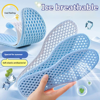 Mesh Breathable Insoles for Shoes Men Summer Cool Insole Feet Running Sports Shock Absorption Shoe Sole Memory foam Shoes Pads