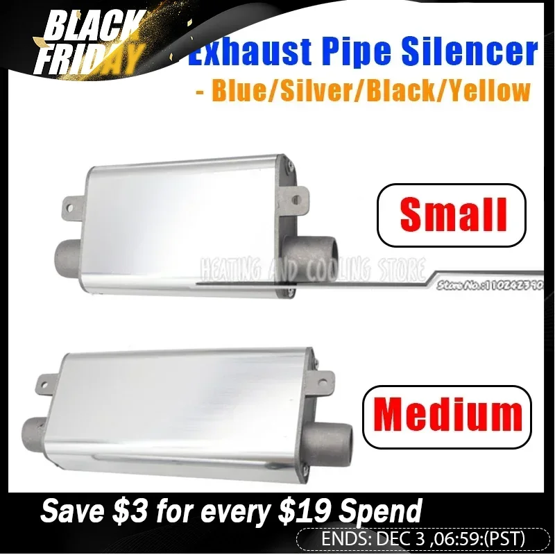 24mm Muffler Silencer Air Diesel Parking Heater Exhaust Pipe Aluminum Alloy Small Medium Size For Car Truck Camper VAN