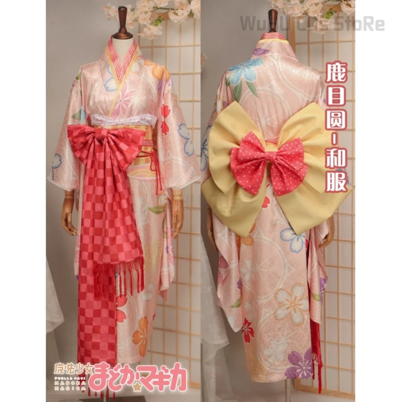 Puella Magi Madoka Magica Cos Akemi Homura Cosplay Kaname Dress Wig Madoka Kimono Uniform Halloween Carnival Party Outfit Women