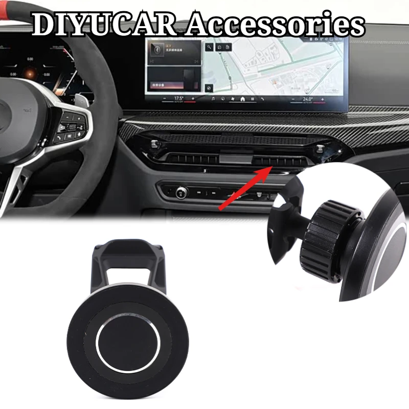 Für BMW 3er 4er I3 I4 M2 M3 M4 G20 G22 G87 G80 G82 2025-2026 ABS Auto Mittelkonsole Handyhalterung GPS-Navigationshalterung