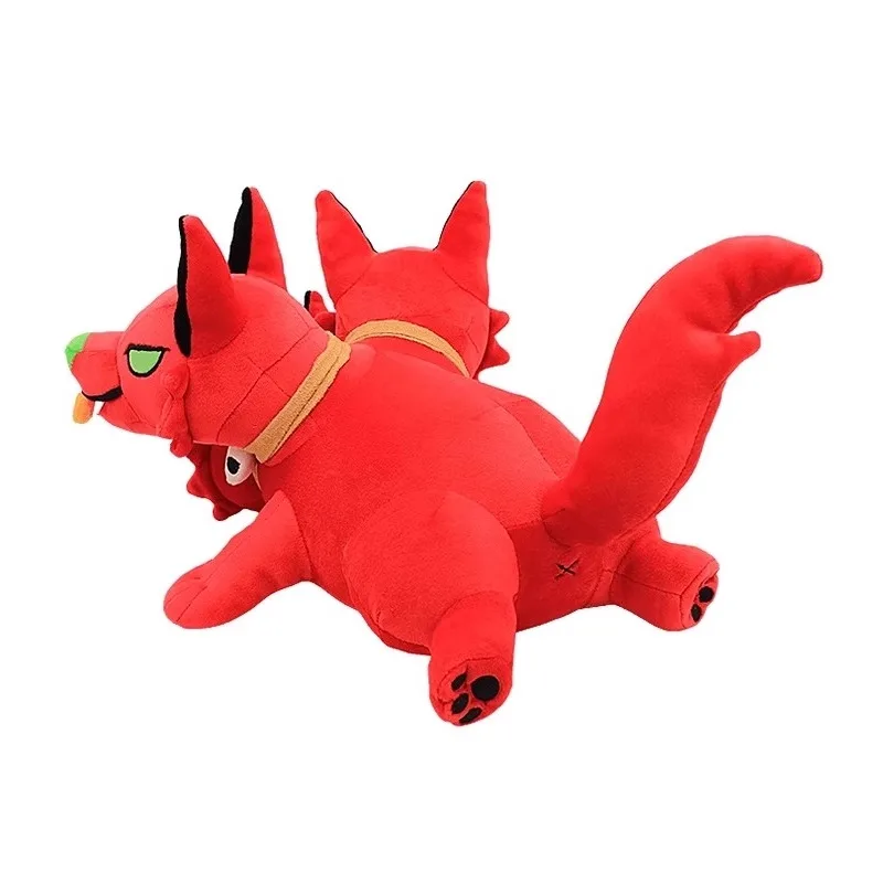 حار لعبة Hades ثلاثة رئيس الكلب سيربيروس تأثيري الدعامة الأحمر 30 سنتيمتر محشوة و أفخم التميمة #5