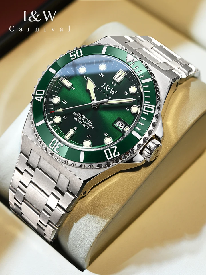 CARNIVAL Sport Watches for Men 300m Waterproof Divers Watch SEIKO