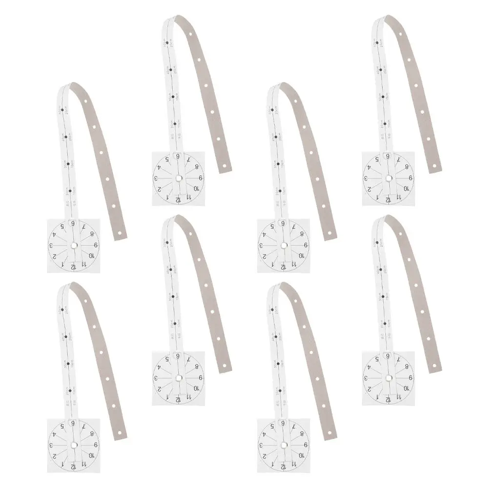 DIY Wall Clock Scale Ruler 8 Pieces Precise Positioning Measuring Tool Foldable for Home Office School