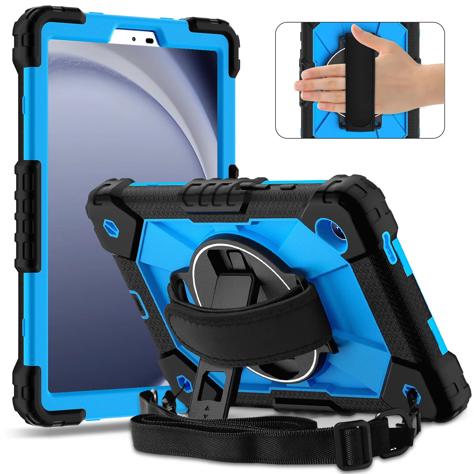 

360 degree rotate stand Kids Case For Tablet case for Samsung Galaxy Tab A11 8.7" 2025 SM-X135F X130 X135 With shoulder strap