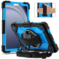 Funda para tableta con soporte giratorio de 360 grados para Samsung Galaxy Tab A11 8,7 ""2025 SM-X135F X130 X135 con correa para el hombro