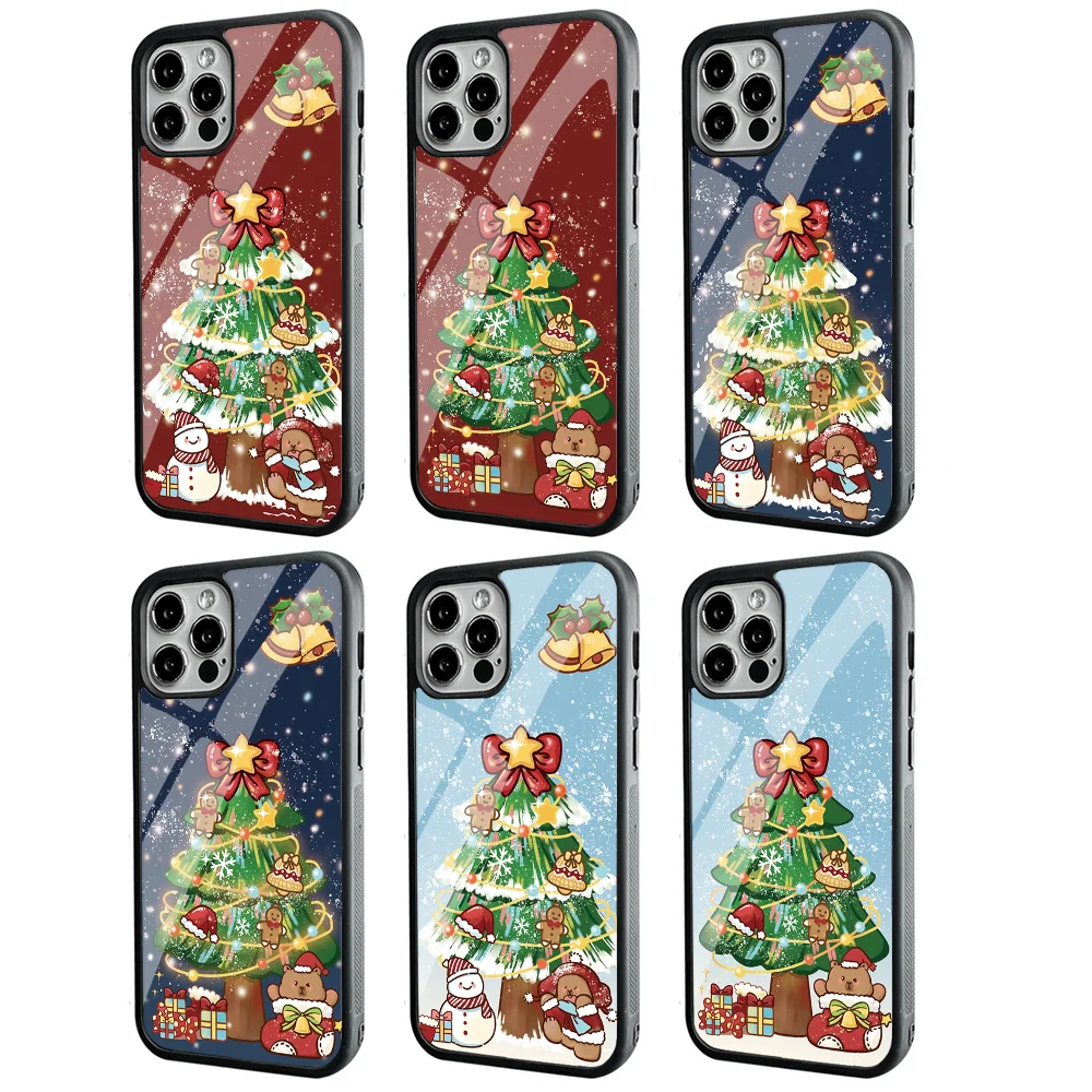 C-Christmas Tree Phone Case Strong Magnetic For IPhone 16 15 14 13 Pro Max 11 12 Mini Alex Mirror For Magsafe