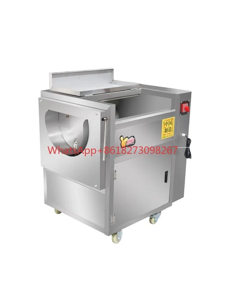 Commercial stainless steel fully automatic potato, lotus root, and sweet potato cleaning and peeling machine