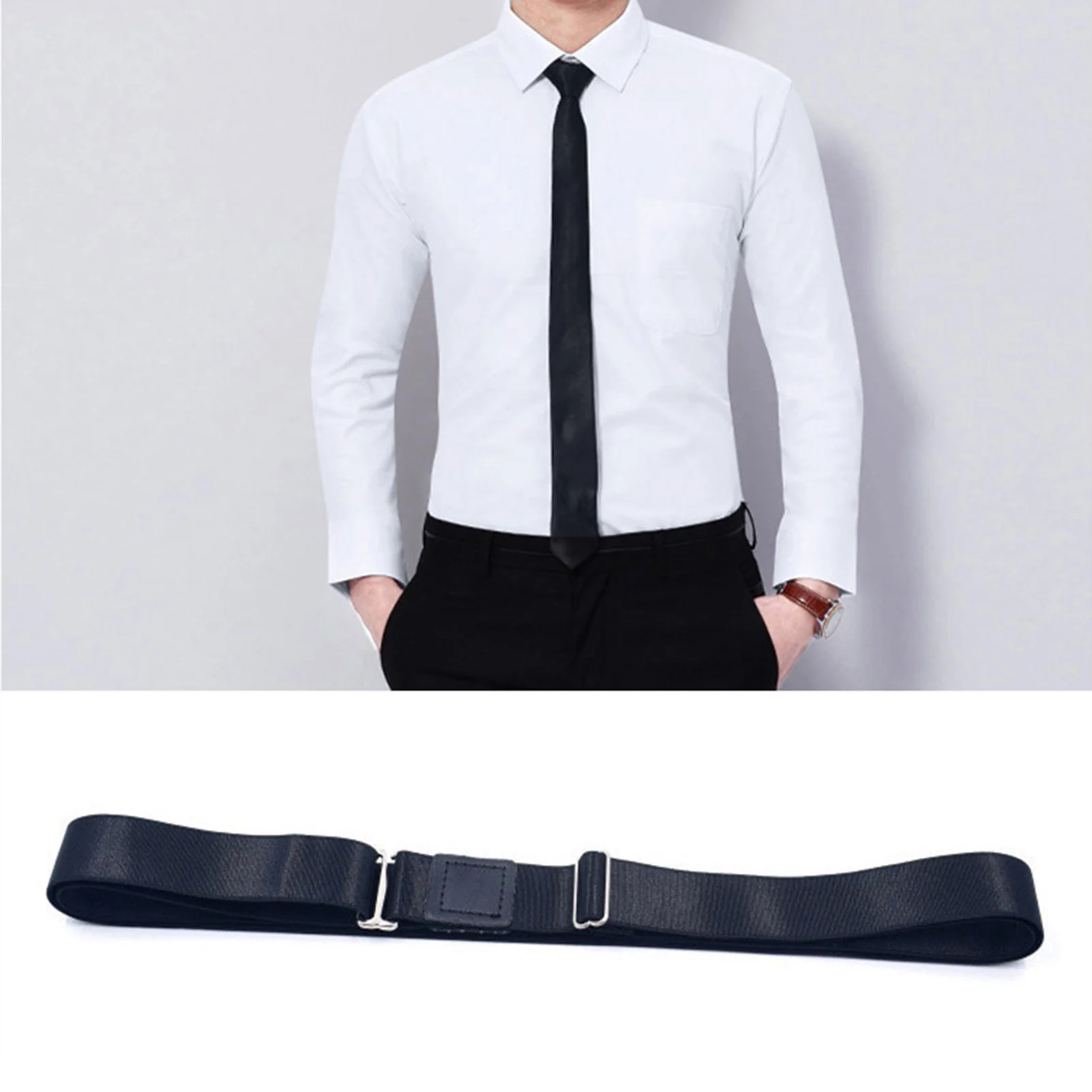 Shirt Stays Belt Stronger Grip Shirts  Adjustable Hidden Belt for Men Police and Military