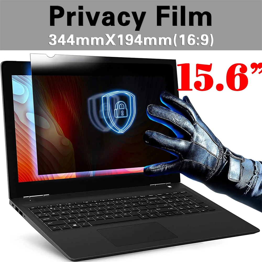 

15.6 inch (344mm*194mm) Privacy Filter Anti Spy Screens Protective Film for 16:9 Laptop Anti-glare Eye Protection Anti-peep