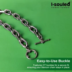 Men's Titanium Anchor Chain Bracelet | 8mm Chunky Design | Hypoallergenic & Lightweight | Gift Bag Included