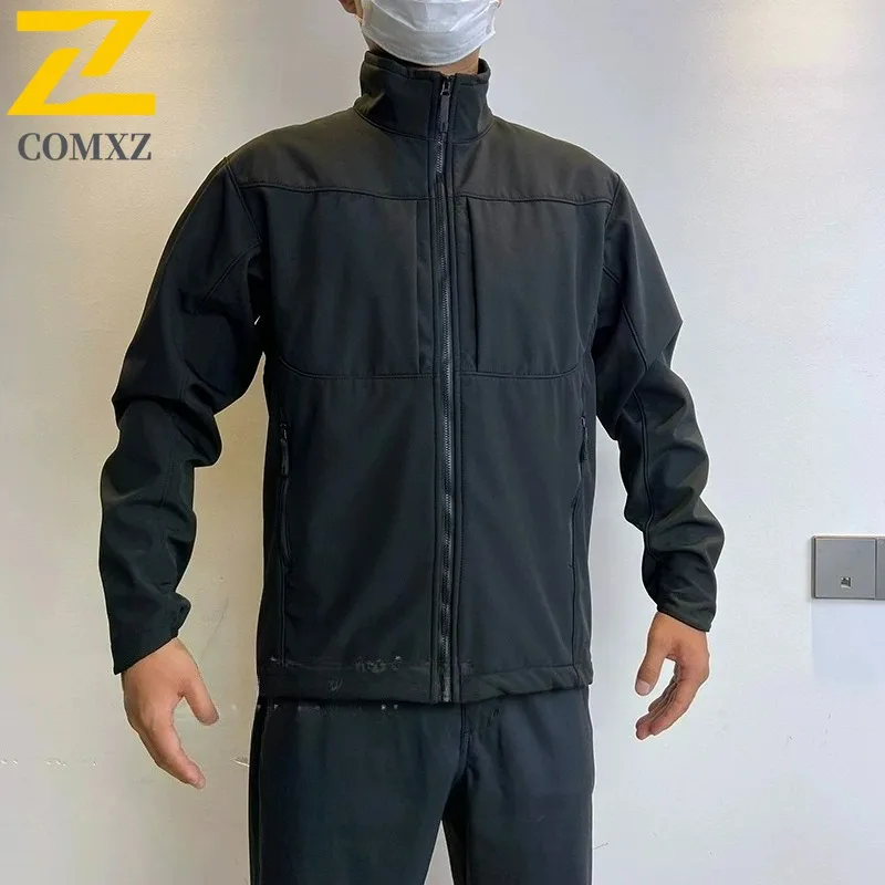 

COMXZ 2025 Spring Autumn Men Casual Jacket Middle Age Stand Collar Loose Fit Large Size Top Lightweight Outerwear windbreaker