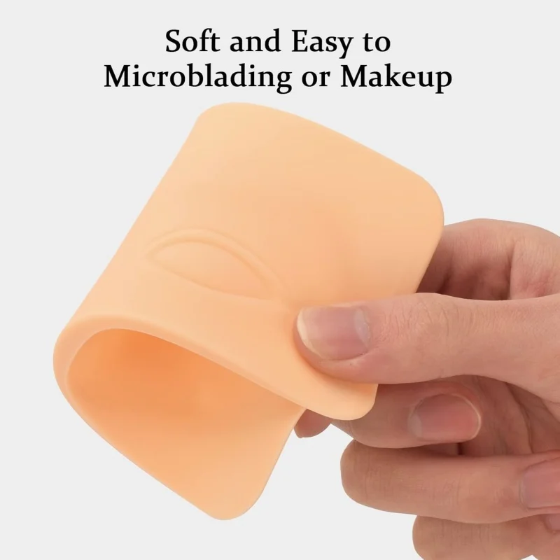 3D-Make-up-Praxis für Augenbrauen und Augenlider. Verdickte dreidimensionale Nachahmung der weichen Haut echter menschlicher Augen. Geeignet für die Augen