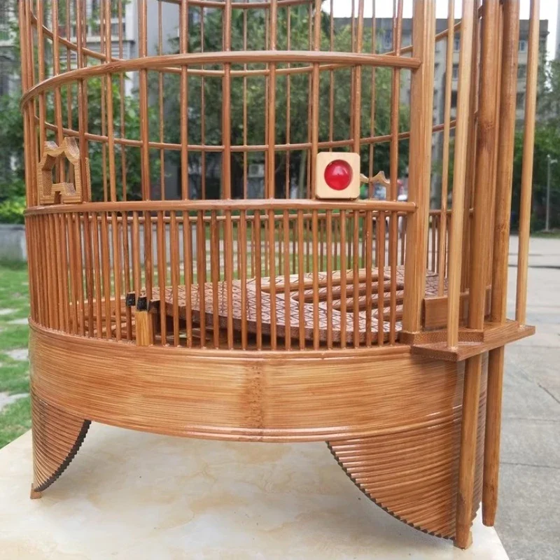 Canarios Feeder Parrot Cage Wooden Palomas Outdoor Hammock Bird Carrier Canary Feeder Gaiola Para Passaros Pet Furniture CY50BC