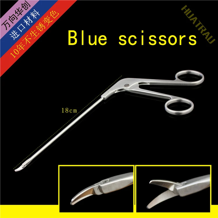 

Tendon blue forceps arthroscopy blue scissors orthopedic instrument medical sports medicine left right curved Endoscope scissor