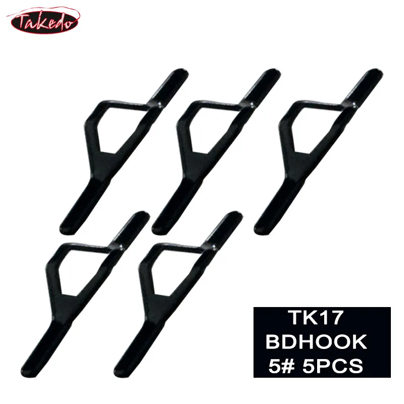 TAKEDO 5 Stück/Beutel 5 # DHOOK Hakenhalter für Casting-, Spinn- und Fliegenruten, Meeresangelruten, Karpfenruten, Meeresangelruten-Zubehör – Detail 3
