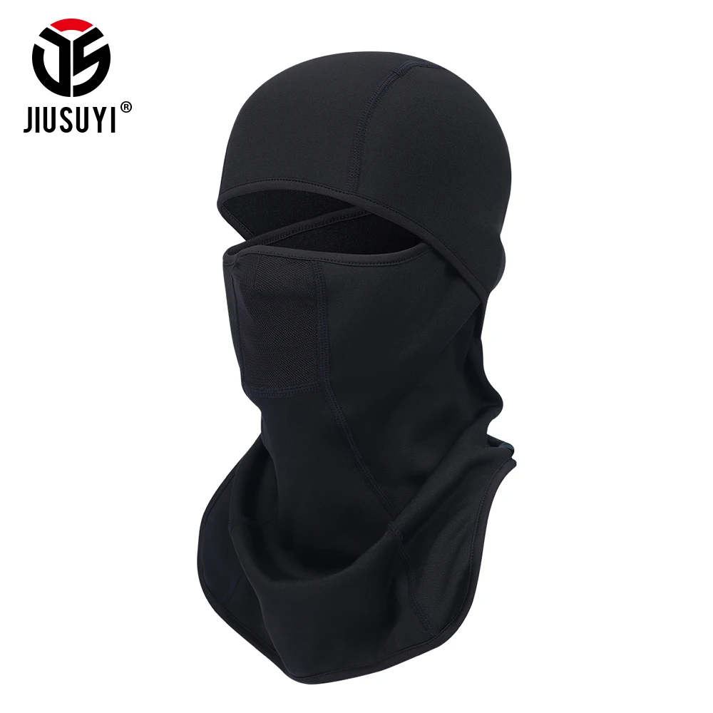 Winter Black Polar Fleece Balaclava Skiing Face Mask Cover Windproof Warmer Tactical Cap Beanies Bicycle Helmet Liner Hood Hat