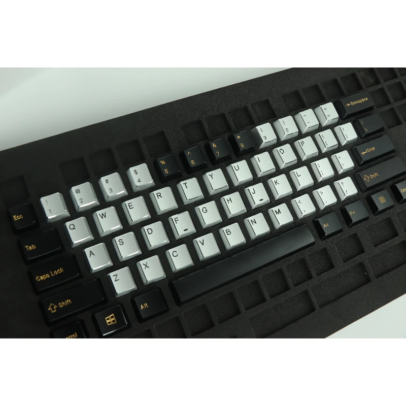 

Полный набор колпачков для игровой клавиатуры из 60% алюминиевого сплава High Light Edge, 60-клавишные индивидуальные колпачки для механической клавиатуры