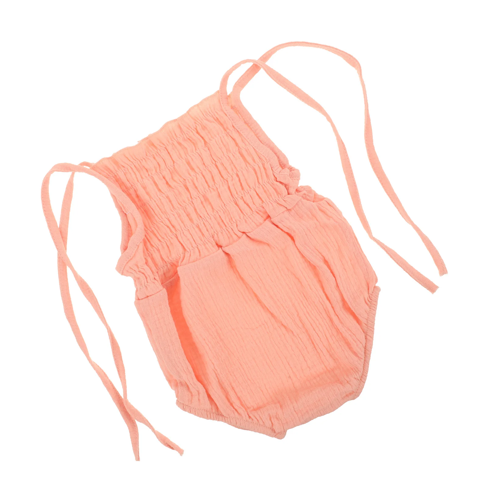 

Infant Cotton Linen Suspender Romper Adjustable Shoulder Straps Summer Baby Romper Soft Comfortable Baby Clothes